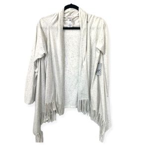 NWT ZOZO Cotton Blend Fringe Drape Cardigan XL